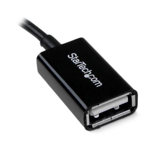 StarTech.com 4 Inch Micro USB to USB OTG Host Adapter Male to Female External Computer Cables 8ST10018454