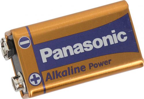 Panasonic Bronze Power 9V Alkaline Batteries (Pack 1) - PANA6LR61B1-APB Disposable Batteries 55483AA