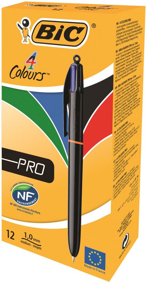 Bic 4 Colours Pro PK12 BOGOF Offer