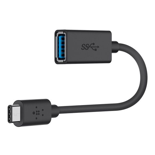 Belkin 3.0 USB-C to USB-A Black Adapter - USB-IF Certified External Computer Cables 8BEF2CU036BTBLK