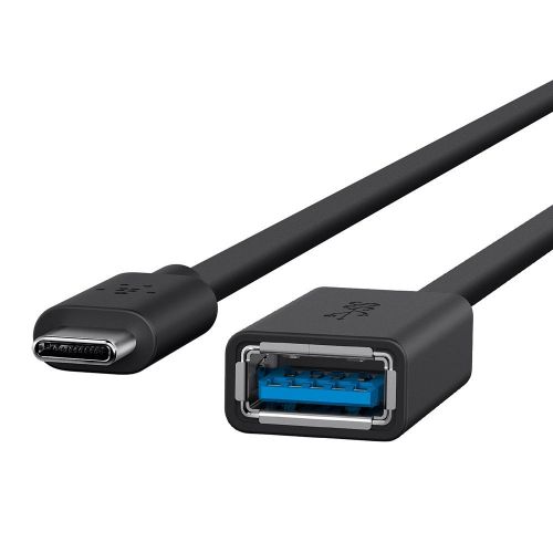 Belkin 3.0 USB-C to USB-A Black Adapter - USB-IF Certified