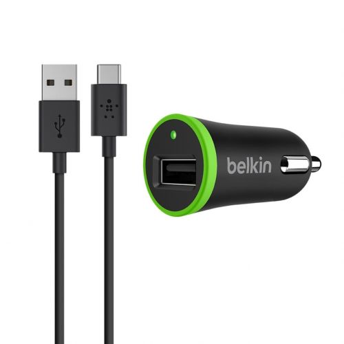 Belkin Type C USB Car Charger Black