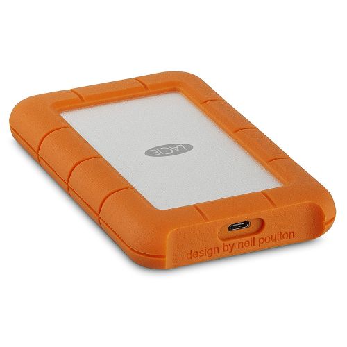 LaCie 5TB Rugged Portable USBC External Hard Drive Hard Disks 8LASTFR5000800