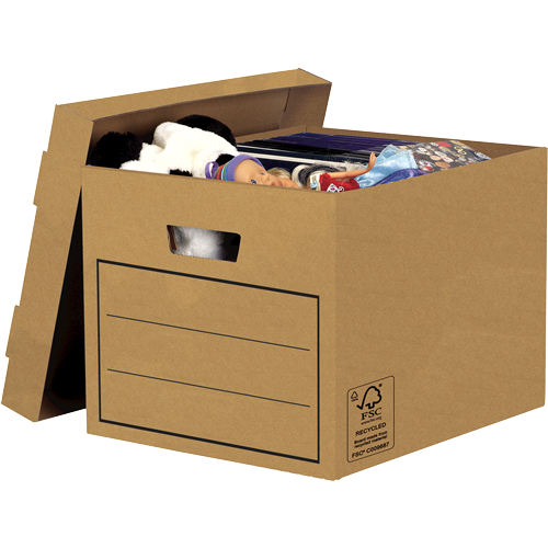 Bankers Box FSC Value Storage Box Pack of 10 | 31074J | Fellowes