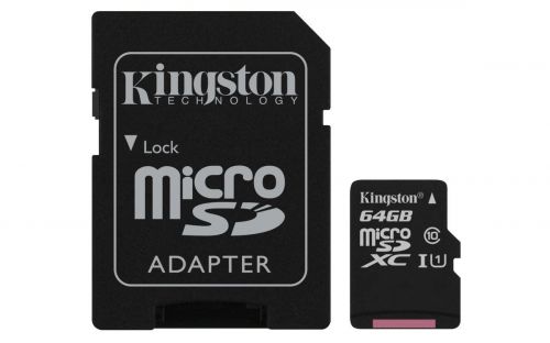 Kingston FC 64GB CL10 UHS 1 Micro SD XC