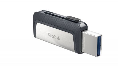 Easily free up space on your smartphone or quickly transfer files between devices at USB 3.1 high speeds of up to 150MB/s. With a reversible USB Type-C™ connector and a traditional USB connector, the SanDisk Ultra® Dual Drive USB Type-C™ lets you quickly and easily transfer files between smartphones, tablets and computers. Plus the SanDisk® Memory Zone app for Android™ (available on Google Play™)3 helps you manage your device’s memory and your content. The SanDisk Ultra Dual Drive USB Type-C is the perfect liaison between your new USB Type-C device and your devices with traditional USB ports.