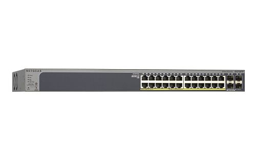 Netgear 24 Port Gigabit Power over Ethernet Pro Switch with 4x SFP Ethernet Switches 8NEGS728TP200