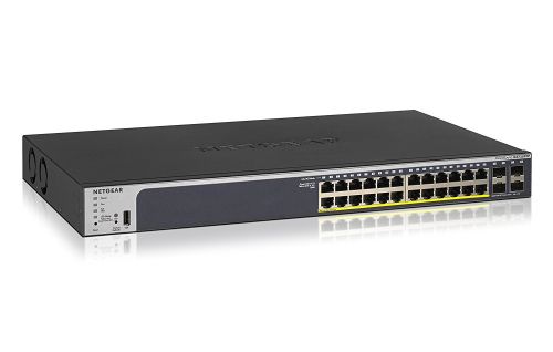Netgear 24 Port Gigabit PoE Smart Switch with 4xSFP Ethernet Switches 8NEGS728TPP200