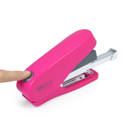 Rapesco Luna Less Effort Half Strip Stapler 50 Sheet Pink - 1468 Rapesco Office Products Plc