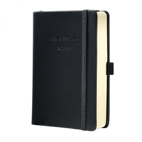 CONCEPTUM Day to Page Hardcover 2019 Diary A5 Black