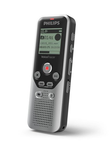 Philips Dictation DVT1250 VoiceTracer Audio Recorder MicroSD 8GB Memory