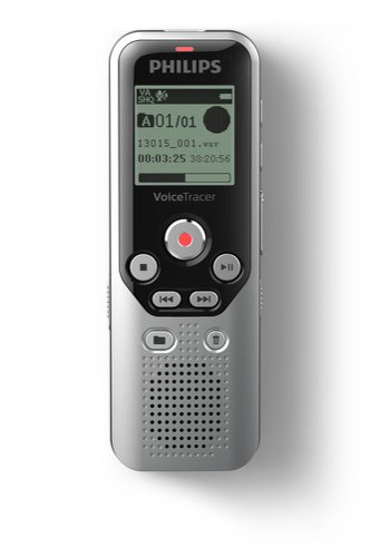 Philips Dictation DVT1250 VoiceTracer Audio Recorder MicroSD 8GB Memory Dictation Machines 8PHDVT1250
