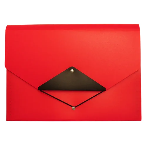 Expanding File 13 pocket Triangle Flap Red - EXPTFRD