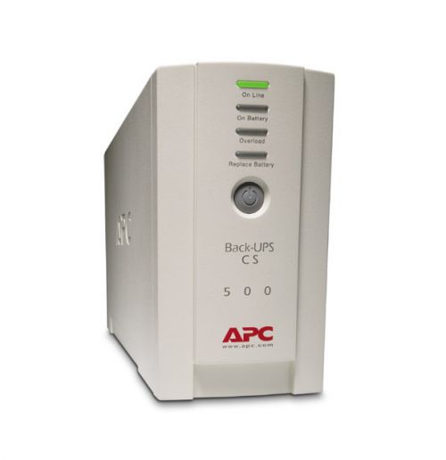 8APCBK500EI | APC's Back-UPS 350EI, 500EI and 650EI offer guaranteed power protection for computers and other  electronics in your home or business. Models provide enough battery backup power so you can work through short length power outages as well as safeguard your equipment from damaging surges and spikes that travel along utility and data lines.  Together with a variety of standard features, APC’s Back-UPS 350EI, 500EI and 650EI are perfect choices to protect your productivity from the constant threat of bad power and lost data. 
