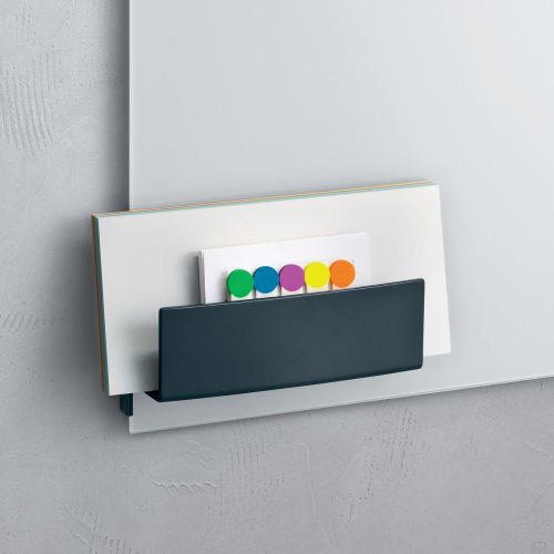 Sigel Storage Tray w/clip for Magnetic Glass Boards Anthra