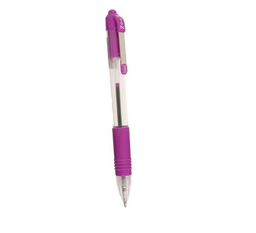 Zebra Z Grip 1.0mm Pen Violet PK12 Buy One Get One Free