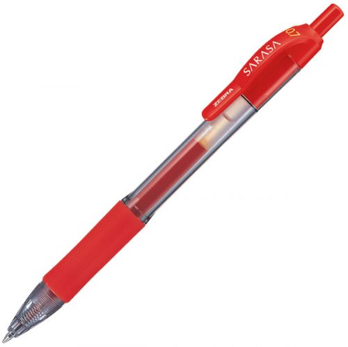 Sarasa Gel 0.7mm Pen Red PK12 Buy One Get One Free