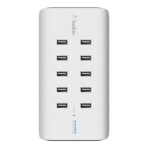 Belkin 10 Port 2.4A USB Charge inc Plugs