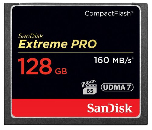 Sandisk 128GB Extreme Pro Compact Flash Card Flash Memory Cards 8SDCFXPS128GX46
