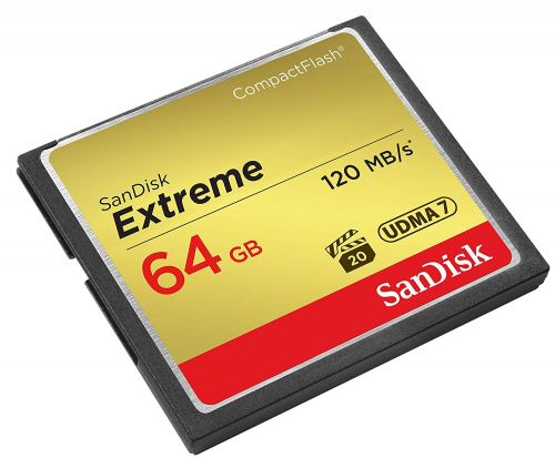 Sandisk 64GB Extreme Compact Flash Card Flash Memory Cards 8SDCFXSB064GG46