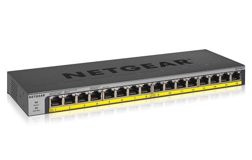 Netgear 16 Port 76W PoE Gigabit Ethernet Switch Ethernet Switches 8NEGS116LP100