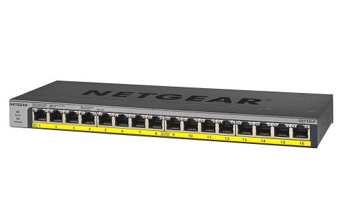 Netgear 16 Port 76W PoE Gigabit Ethernet Switch 8NEGS116LP100 Buy online at Office 5Star or contact us Tel 01594 810081 for assistance