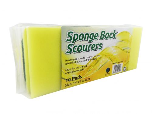 Ecotech Sponge Back Scourers PK10