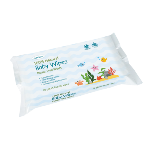 EcoClenz 100% Natural Baby Wipes PK60
