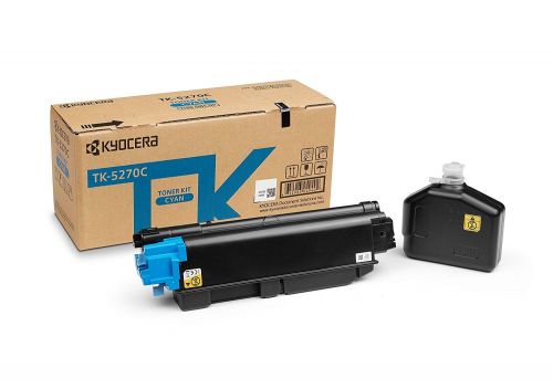 Kyocera TK5270C Cyan Toner Cartridge 8k pages - 1T02TVCNL0