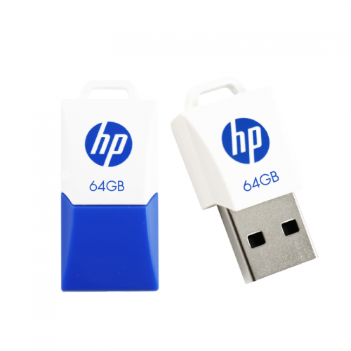 PNY HP v160w (64GB) Curved USB 2.0 Flash Drive (Blue White)