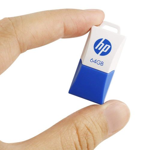 PNY HP v160w (64GB) Curved USB 2.0 Flash Drive (Blue White)
