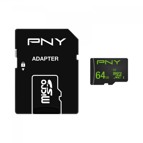 PNY High Performance (64GB) MicroSDHXC Card with SD Adaptor