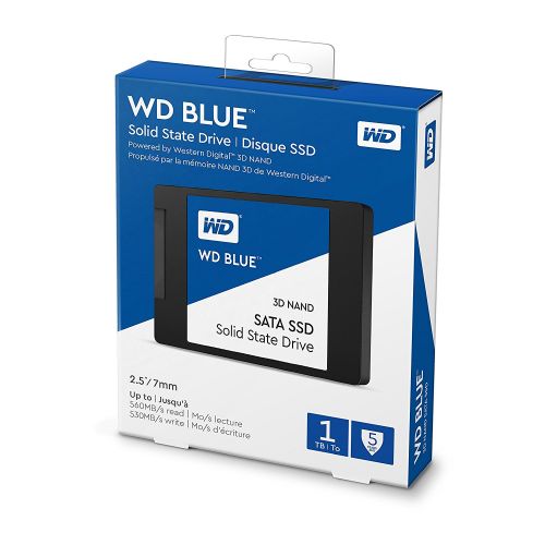 Western Digital Blue 1TB 2.5 Inch Serial ATA III Internal SSD Solid State Drives 8WDS100T2B0A