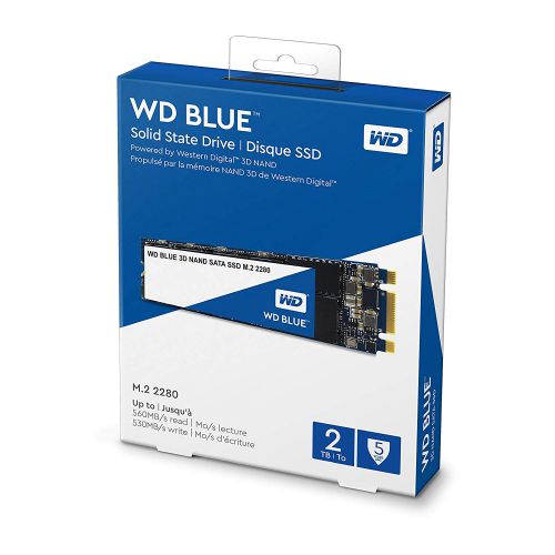 Western Digital Blue 2TB 3D NAND SATA M.2 Internal Solid State Drive Solid State Drives 8WDS200T2B0B
