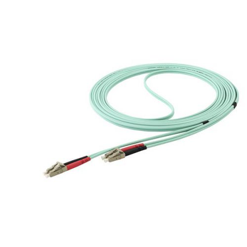 StarTech.com 5m Aqua Multimode 50/125 OM4 Duplex Multimode Fibre Optic Cable 8ST10164097 Buy online at Office 5Star or contact us Tel 01594 810081 for assistance