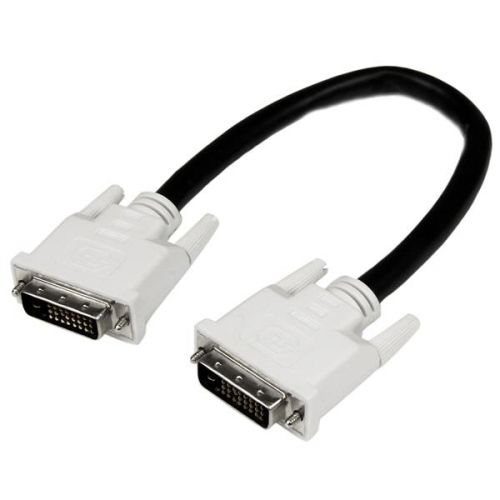 Provides a high-speed, crystal-clear connection to your DVI digital devices.The DVIDDMM1M 1m DVI-D Dual Link cable features 2 male DVI (25-pin) connectors and provides a reliable, purely digital connection between your desktop or laptop computer and a DVI-D monitor or projector.The 1m DVI-D digital monitor cable supports resolutions of up to 2560x1600 and transmission rates of up to 9.9 Gbits/sec and is fully compliant with DVI DDWG standards.Designed and constructed for maximum durability, this high quality digital video cable is backed by StarTech.com's Lifetime Warranty.