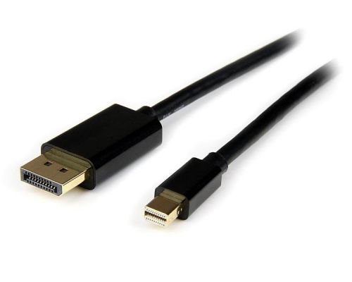 8ST10016977 | The MDP2DPMM4M 4-metre Mini DisplayPort® to DisplayPort Adapter Cable, features a Mini DisplayPort (male) connector on one end, and a DisplayPort (male) connector on the other, allowing you to connect any Mini DisplayPort-equipped laptop (including the Mac® family of products) to an HDTV, monitor or projector that uses a standard DisplayPort connection.