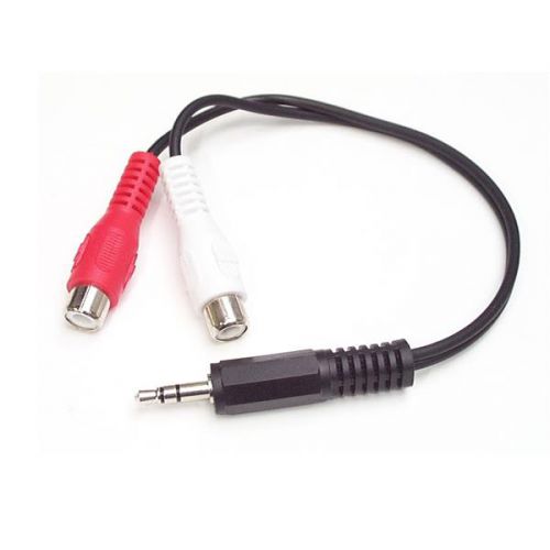 StarTech.com 6in 3.5mm Male to 2x RCA External Computer Cables 8STMUMFRCA