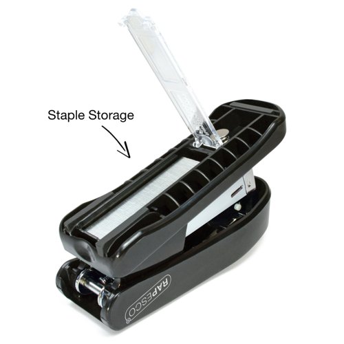 Rapesco Snapper Half Strip Stapler Plastic 20 Sheet Black - R53800B1 30136RA