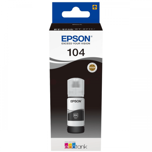 EPT00P140 - Epson 104 Black Ink Bottle 70ml 4.5k pages - C13T00P140