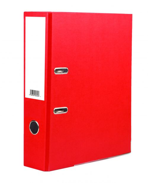Value Lever Arch File A4 Red