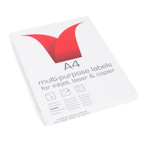 ValueX Multipurpose Label 103x292mm 2 Per A4 Sheet White (Pack 200)
