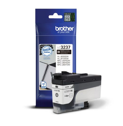 Brother LC3237BK Ink Cartridge Page Life 3000pp Black Ref LC3237BK 142885 Buy online at Office 5Star or contact us Tel 01594 810081 for assistance
