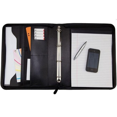 A4 Zipper Ringbinder Portfolio