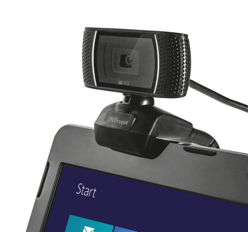 TRS18679 Trust Trino HD Video Webcam (Recording in 720p, Dual Function 8 Megapixel Camera) 18679