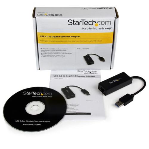 StarTech.com USB 3.0 to Gigabit Ethernet NIC Network 8STUSB31000S Buy online at Office 5Star or contact us Tel 01594 810081 for assistance