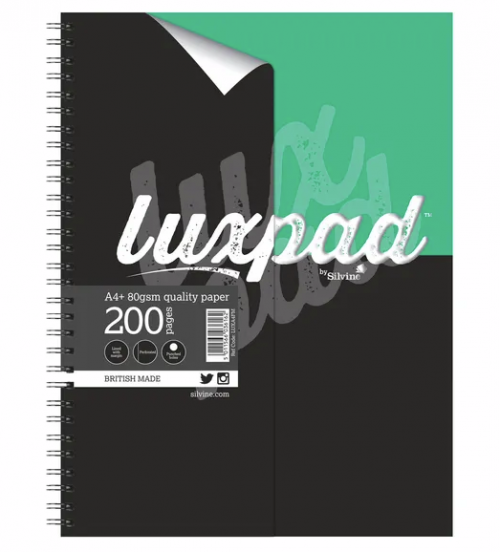 Silvine Luxpad Printed Hardback Notebook A4 Plus (Pack of 3) LUXA4FM