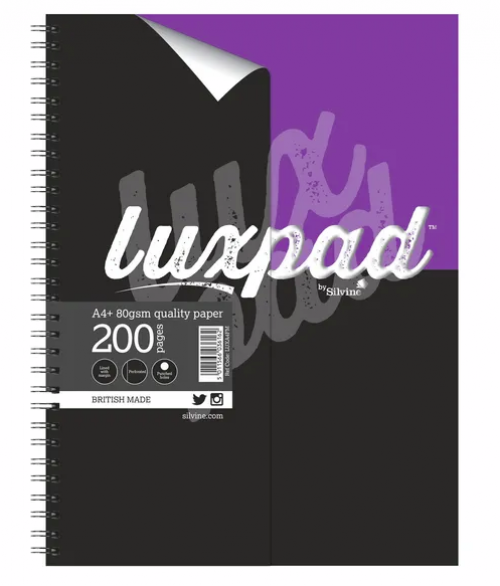 Silvine Luxpad Printed Hardback Notebook A4 Plus (Pack of 3) LUXA4FM