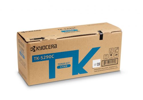 Kyocera TK5290C Cyan Toner Cartridge 13k pages - 1T02TXCNL0 Kyocera