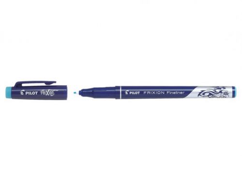 Pilot FriXion Erasable Fineliner Light Blue PK12